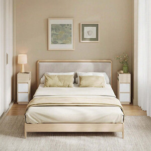 VASAGLE Set of 2 Slim Bedside Tables