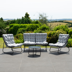 Aregno Outdoor Seating Set - Sofa, 2 x Chairs and Table