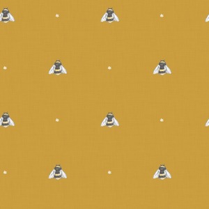 Bumble Bee Wallpaper in Mustard