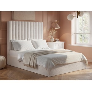 Everley Boucle Ottoman Bed Cream
