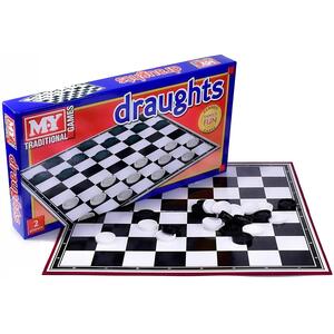 Draughts Board Game Traditional Checkers for Kids Adults