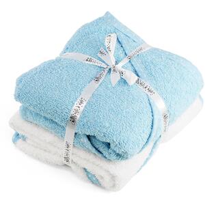 Set of 2 Hooded Baby Bath Towel Soft Absorbent Bath Wrap