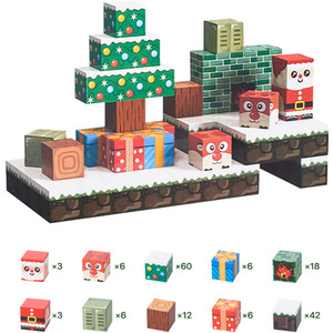 Kidkid Christmas Magnetic Block Toy Set