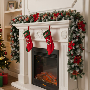 Spruce Artificial Greenery Christmas Garland with LED Lights