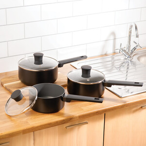 Russell Hobbs 3 Piece Shield Saucepan Set