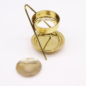 Brass Resin Incense Warmer Fixed Gold