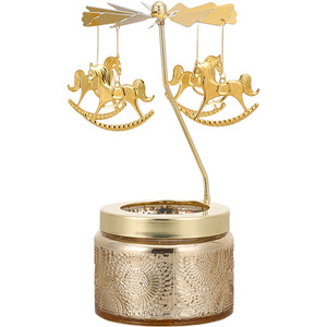 Scented Candle with Carousel Decoration