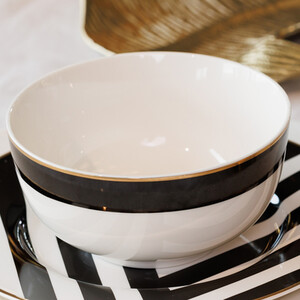 Mikasa Luxe Deco China Cereal Bowls, Set of 4, 14cm