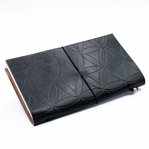 Handmade Leather Journal Flower of Life (80 pages)