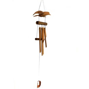 Handmade Bamboo Wind Chimes with Wildlife