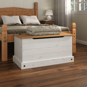 Corona Storage Chest Bedding Box Toy Chest White