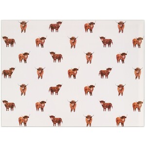 Highland Cow Glass Worktop Saver