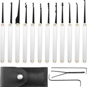 15pcs Stainless Steel Car Unlocking Tools Kit