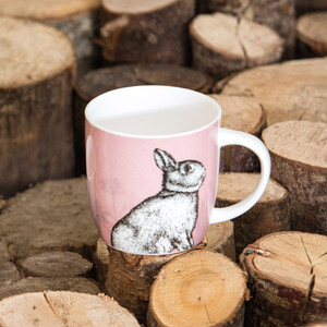KitchenCraft China Rabbit Mugs Pack of 4