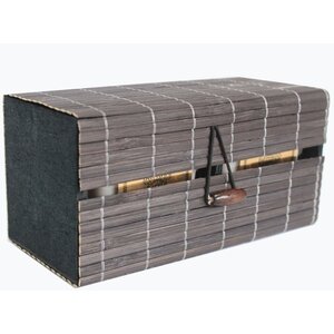 Double Box Slatted Bamboo Candle Gift Boxes