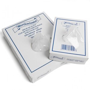 12x15 Inch Clear Poly Bags Lightweight Food Storage Bags