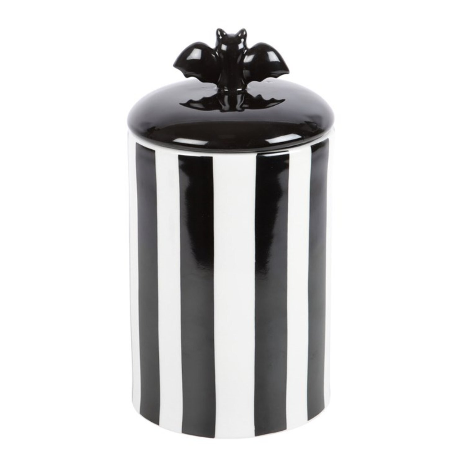 Image of Bold Black White Bat Ceramic Storage&hellip;