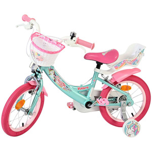 VOLARE Unicorn Green 61478 14-Inch Girls Children's Bike