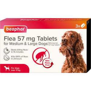 Beaphar Flea Tablets for Medium and Large Dogs