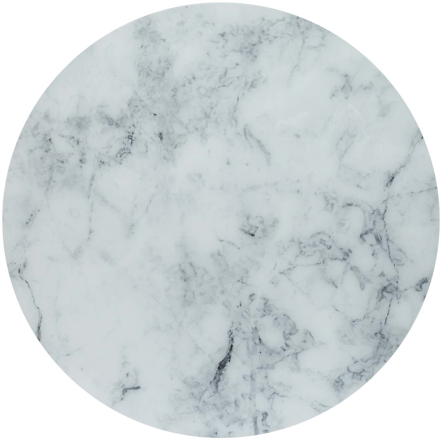 Livorno 100cm White Marble-effect Recycled Glass Coffee Table With Gold Metal Base - White