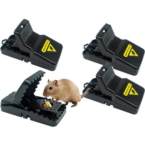 4 Pack Reusable Mouse Traps Catcher Bait Vermin Rodent
