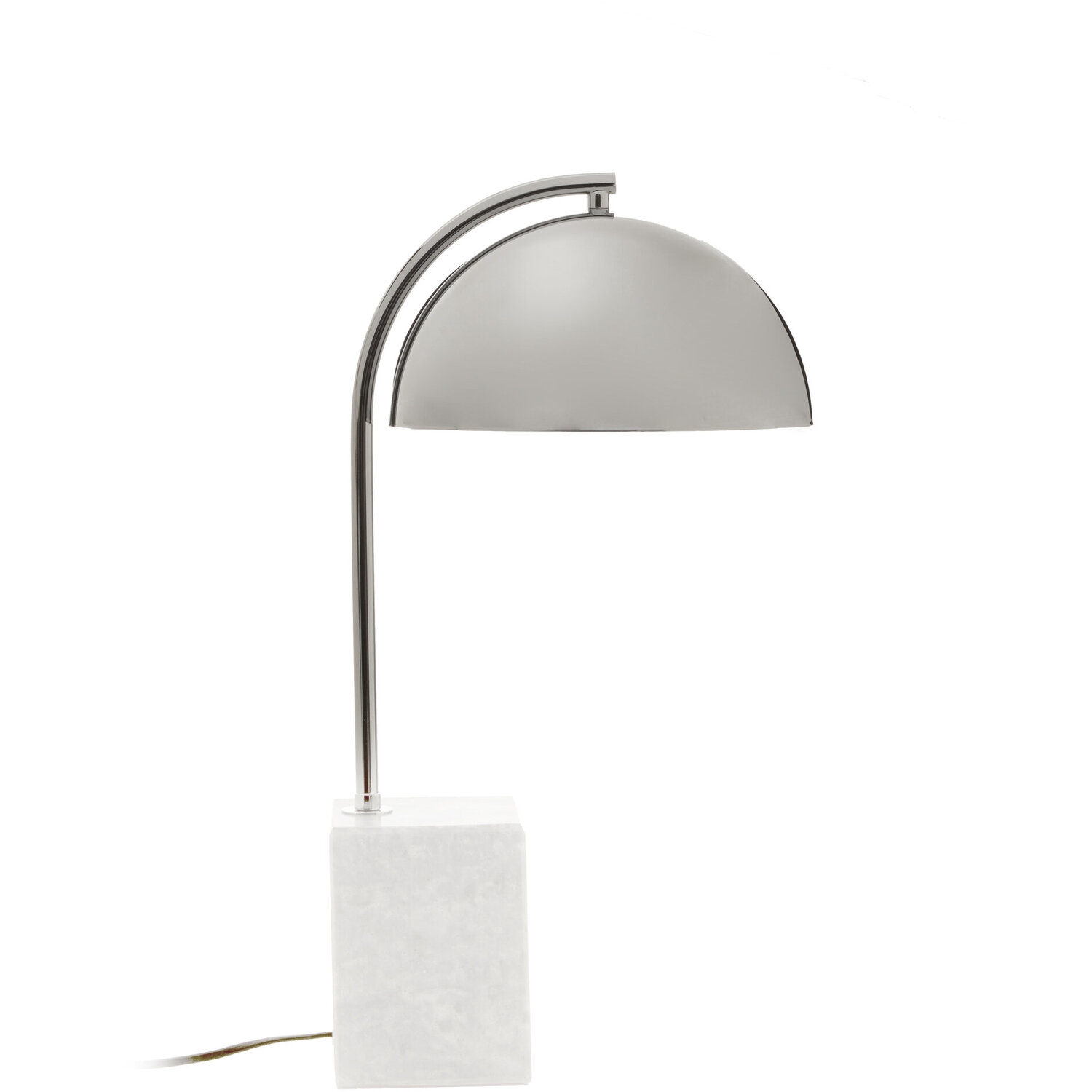Murdoch Table Lamp With Chrome Shade - Silver