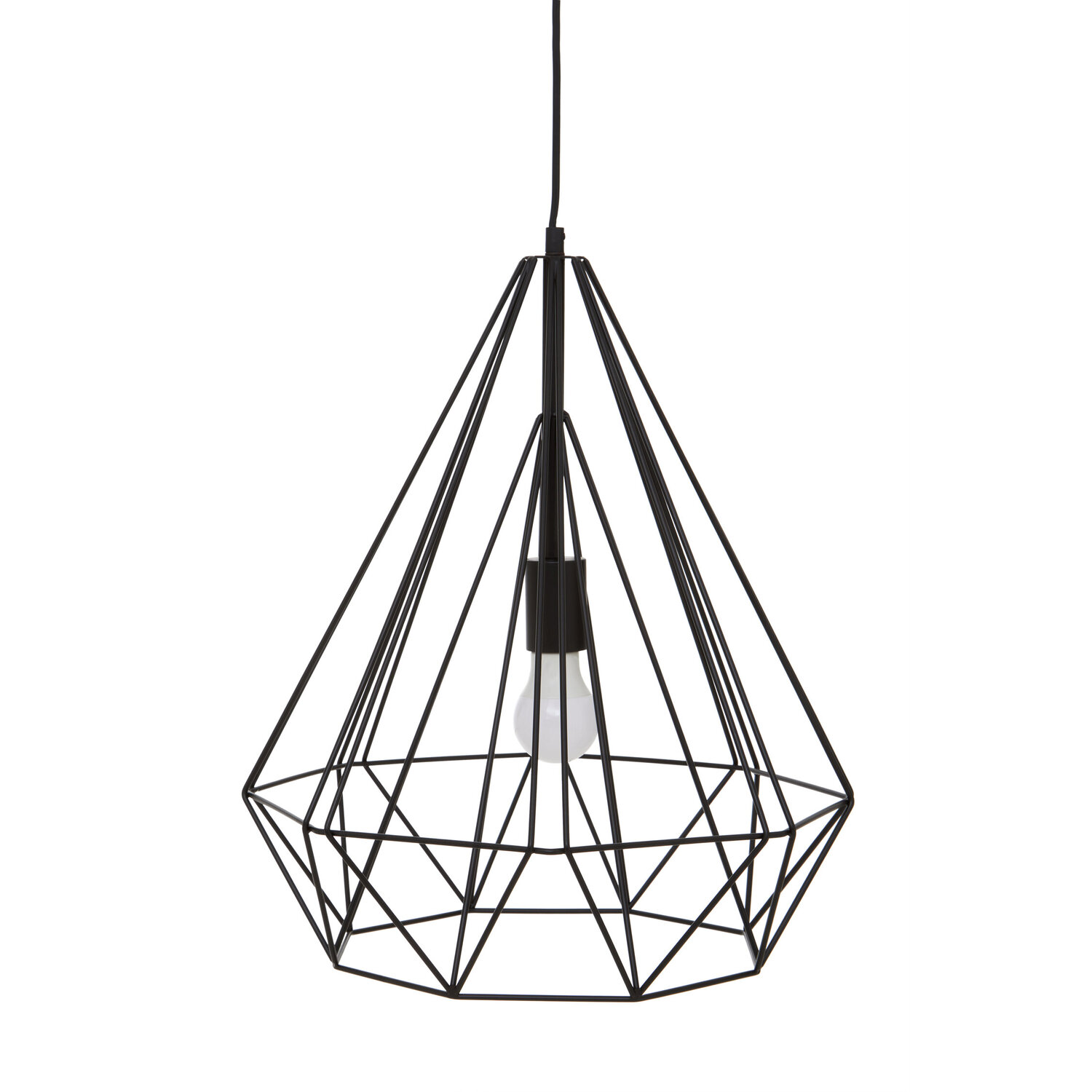 Wyra Black Conical Pendant light - Black