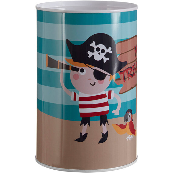 Pirate Round Money Tin.