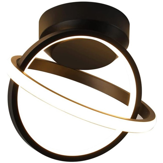 Ceiling Light LED Black Round