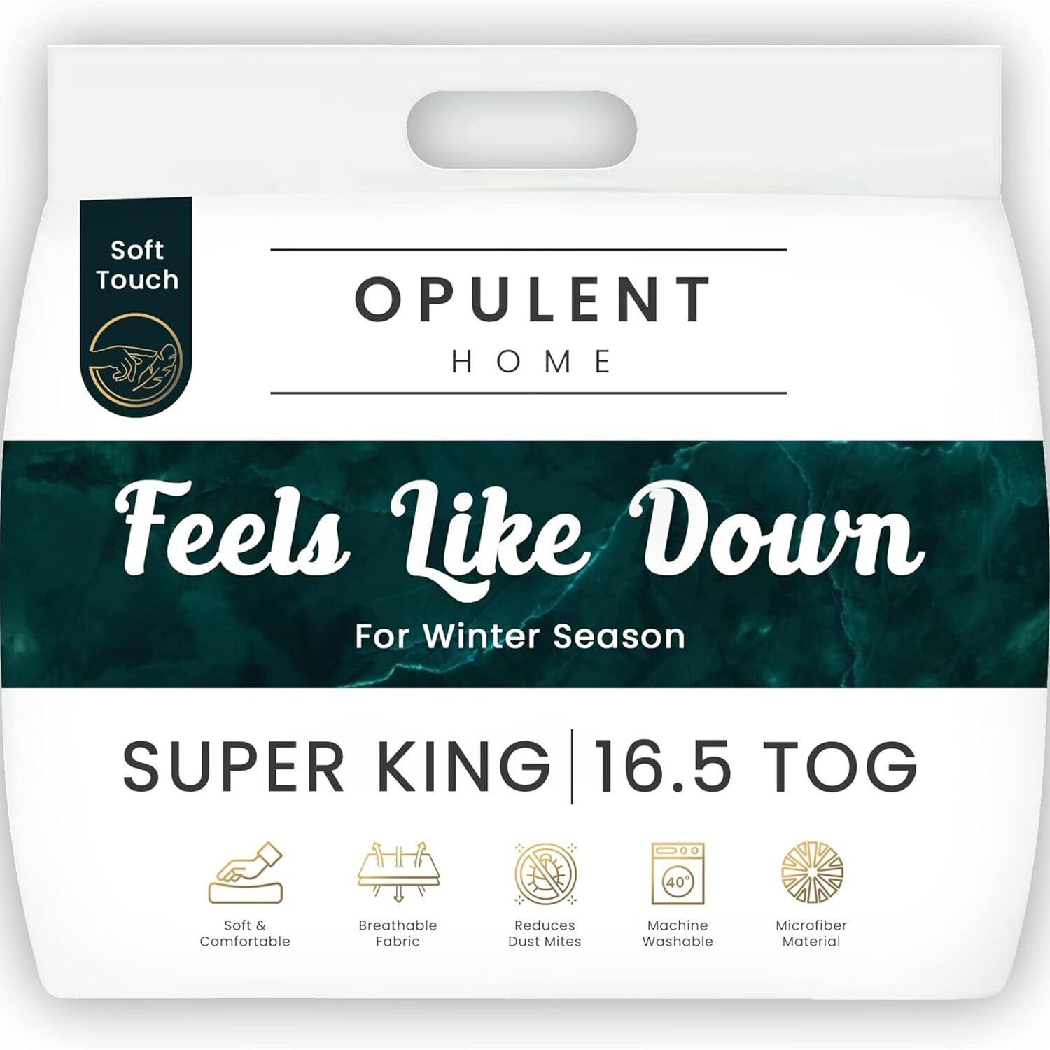 Warm And Cosy 16 5 Tog Winter Duvet - White Superking