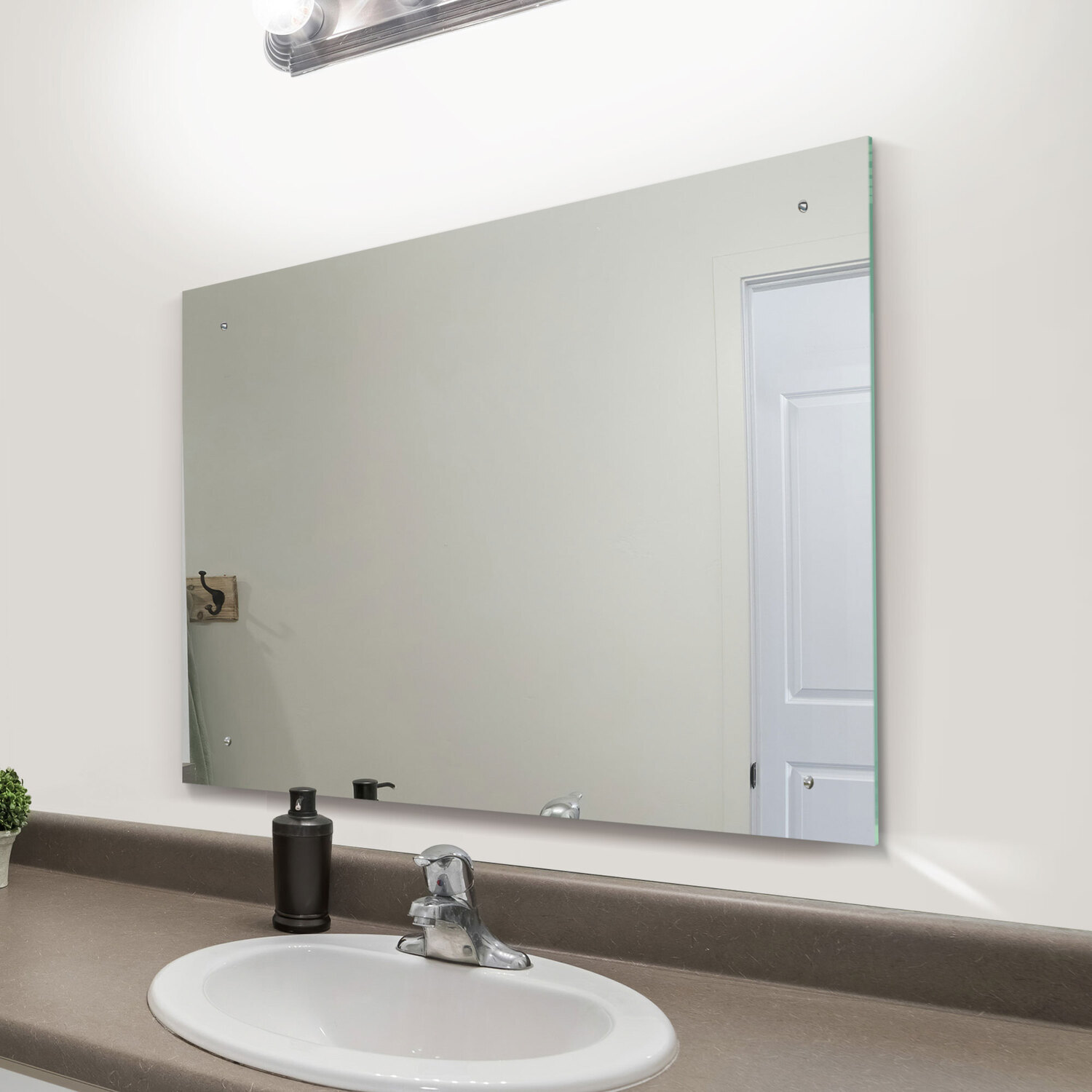 Image of MirrorOutlet 4mm Sheet Mirror Glass Polished&hellip;