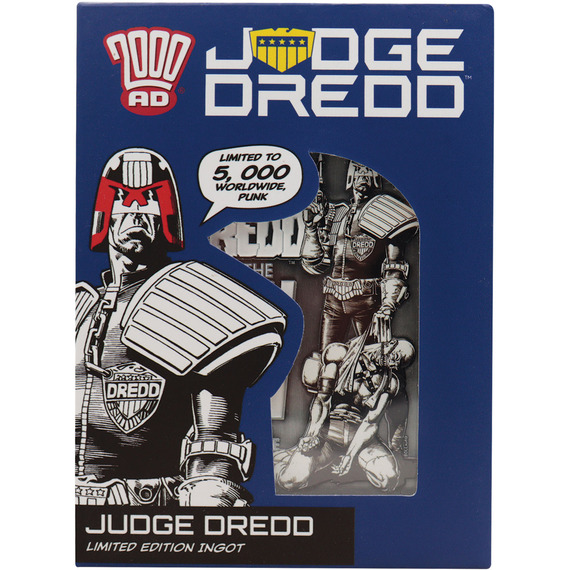 2000 AD Judge Dredd Comic Book Cover Ingot