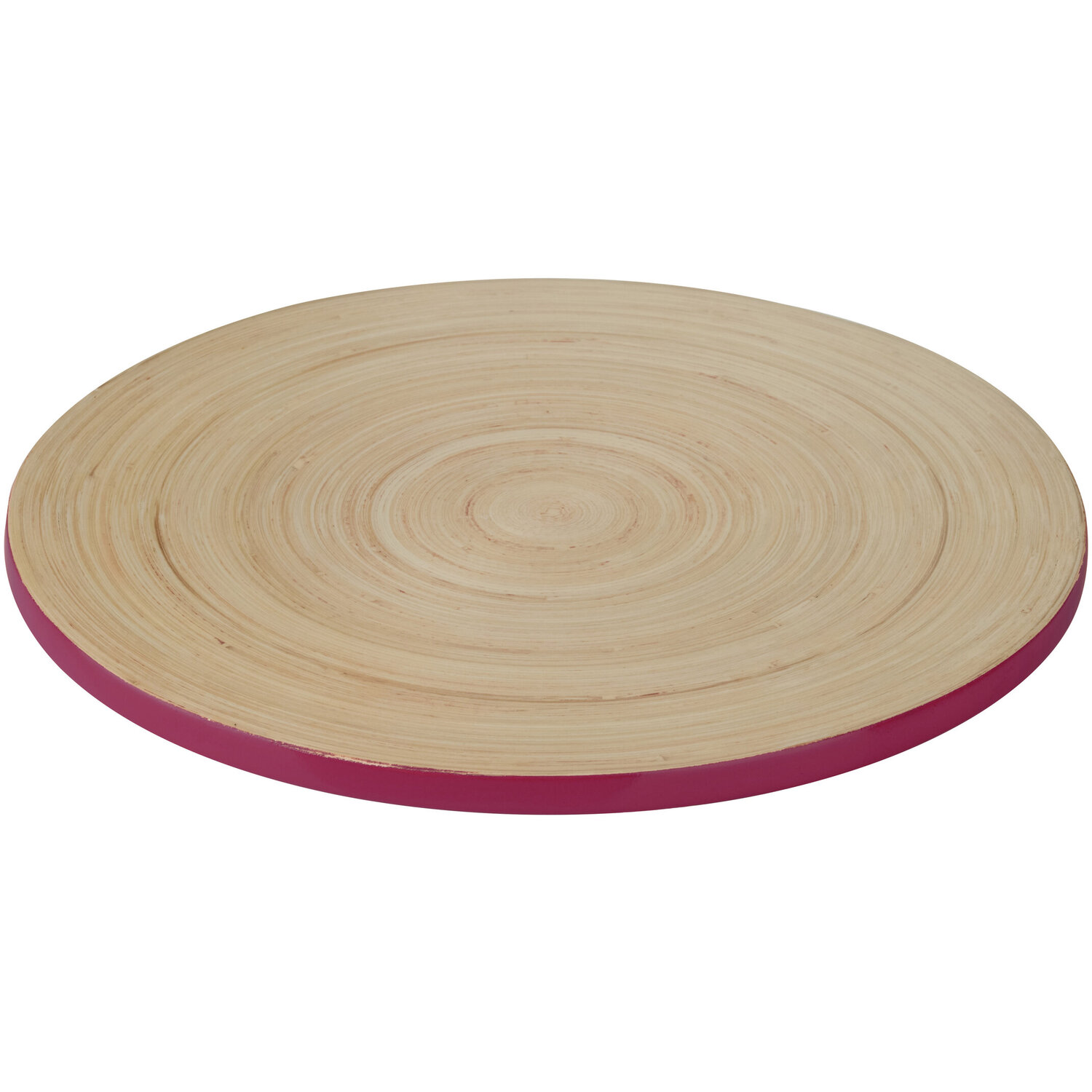 Maison By Premier Kyoto Raspberry Bamboo Placemat - Natural, Pink