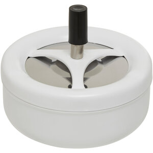 Matte White Large Spinning Ashtray