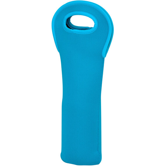 Blue Neoprene Wine Bottle Holder