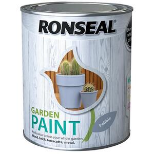 Ronseal Garden Paint Pebble 750ml - Outdoor Wood and Metal Paint