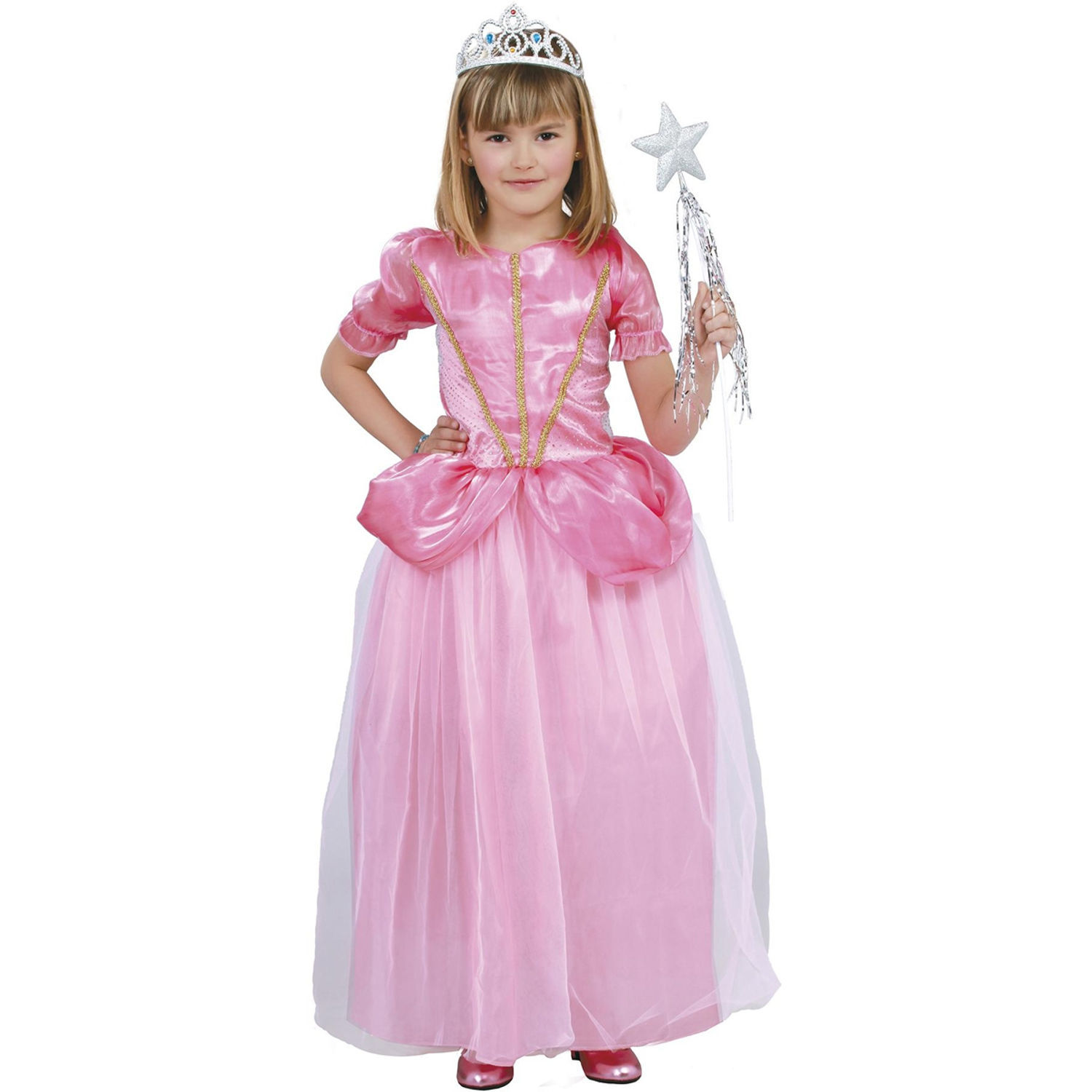 Fiestas Guirca Girls Fairy Princess Costume - Pink / 10-12 Years