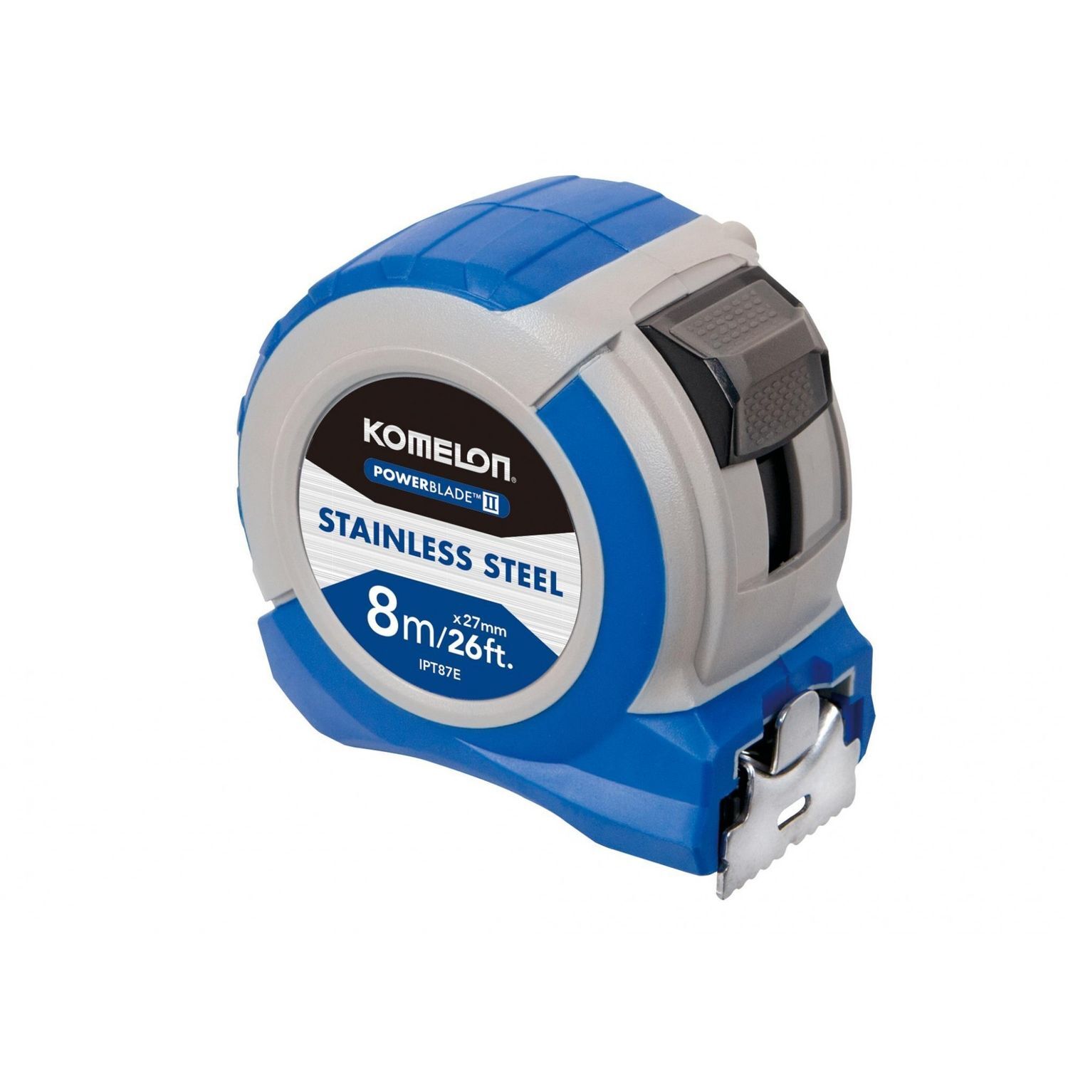 Komelon Stainless Steel Powerblade Pocket Tape - Multi Colour