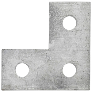 Flat L 3 Hole Bracket 86 x 86 HDG (Box of 25)