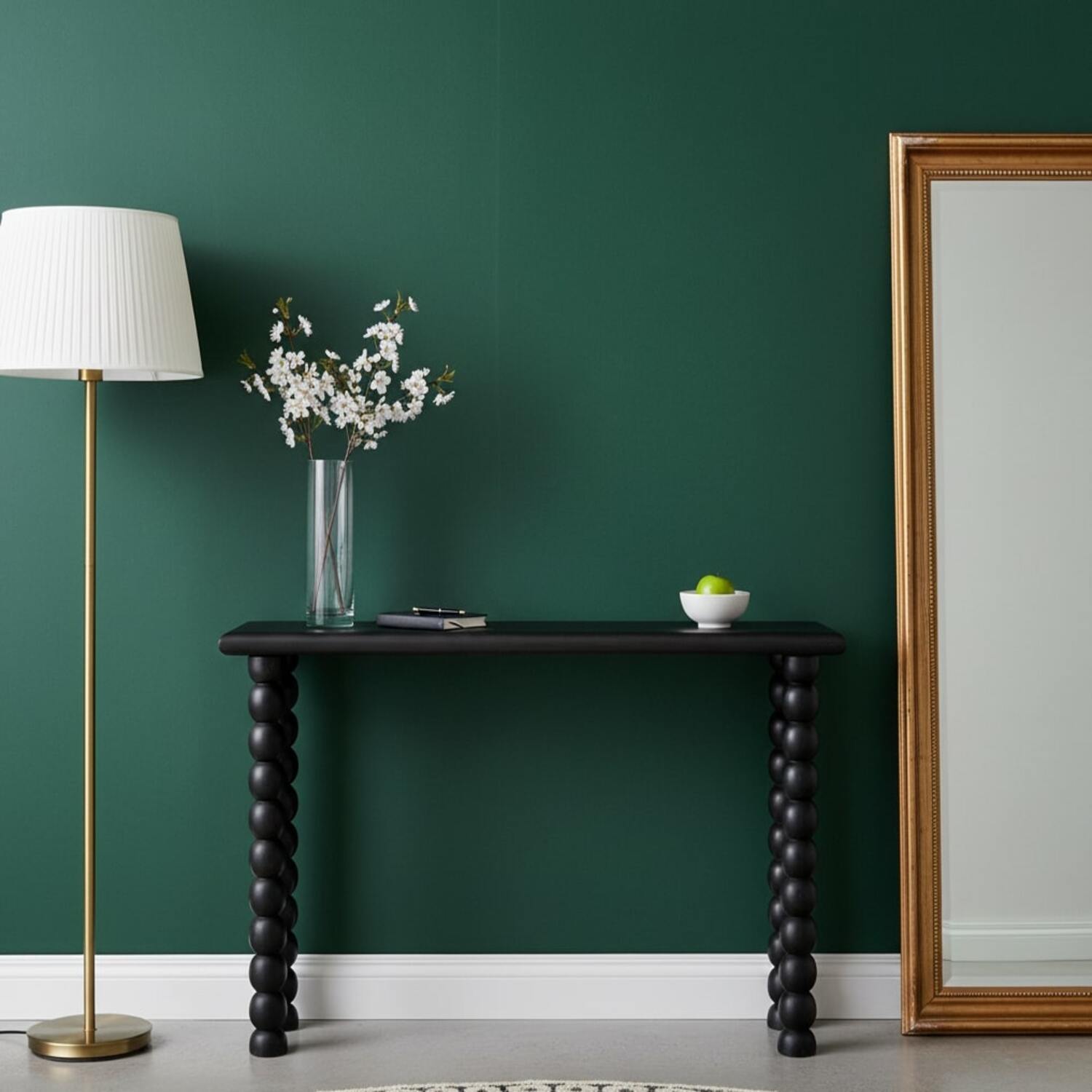 Artisan Furniture Solid Mango Wood Spindle Linear Console Table