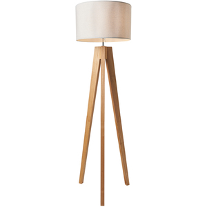 Devlin Wooden Tripod Floor Lamp