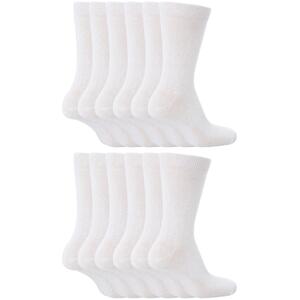 12 Pair Plain Kids School Soft Breathable Cotton Rich Socks