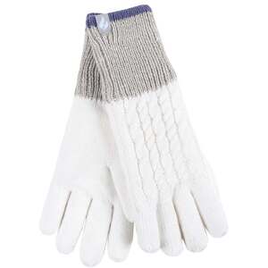 Womens Patterned Fleece Lined Warm Thermal Gloves for Winter shot 16147199
