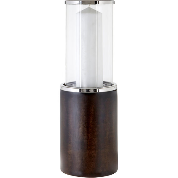 Hampstead Small Mango Wood Hurricane Candle Holder