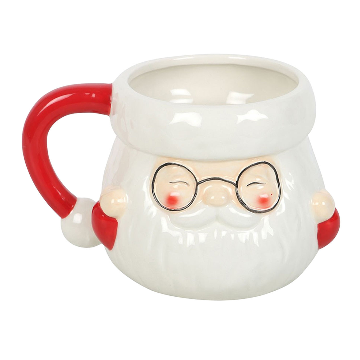 Something Different Santa Claus Mug - White/Red