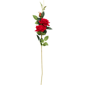 3 Head Red Rose Spray