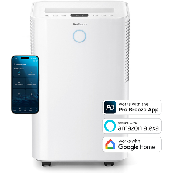 Pro Breeze OmniDry 20L Dehumidifier with Smart App Control