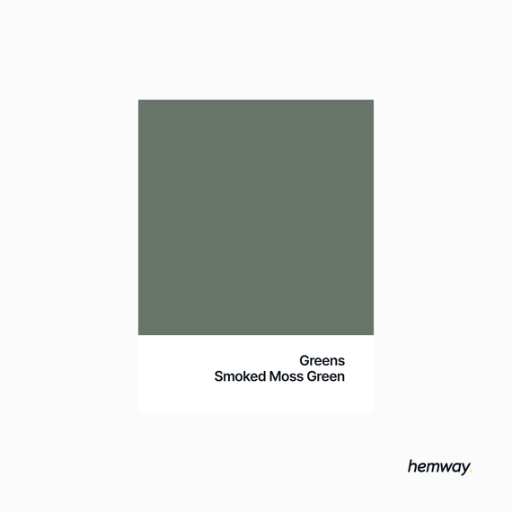 Hemway Chalk Paint Flat Matt Smoked Moss Green 1L