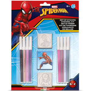 Spider-Man Blister Pack 2 Stamps  Kids Craft & Stationery Set