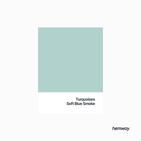 Hemway Chalk Paint Flat Matt Soft Blue Smoke 1L